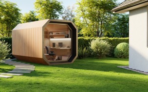 Unique All in One garden office 400x245x250