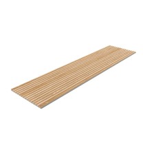 Veneered acoustic panel, oak | grey felt, 19 mm, 60x240 cm, grey felt