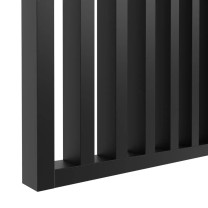 30x60 mm slatted screen, black, up to 2750 mm wide, installation kit
