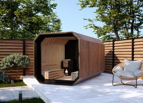 THERMO OUTDOOR FINNISH SAUNA WITH POWERFUL HEATER 4m x 2,5m x 2,5m