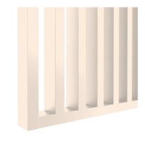 Slatted partition 30x60 mm beige up to 2750 mm wide, installation kit