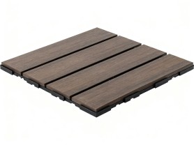 Premium Composite Decking Platform, Dark Brown, 30x30x2.2 cm
