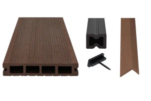 SELECT composite system for a 30m2 terrace - Chocolate