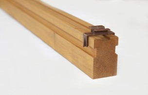Wooden THERMO PINE CLIP patio joist 45x68