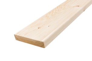 Scandinavian spruce decking board CLASS BC 28x145 fine ribbed/smooth 5.1 m