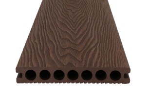 Chocolate DUO composite decking board - length 5.80m (PRE-SALE)