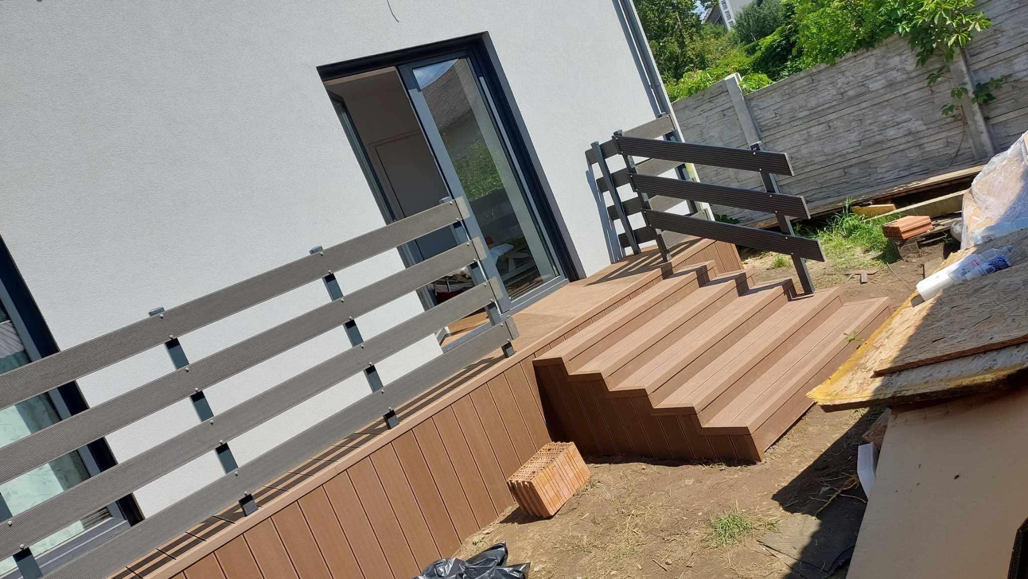 balustrade for a composite terrace