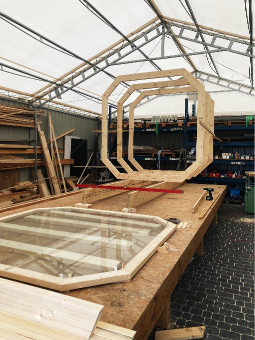 Scandi sauna construction detail